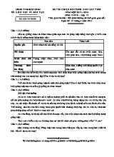 Đề thi học sinh giỏi Giáo dục công dân lớp 12 - Năm học 2015-2016 - Sở GD & ĐT Bắc Ninh